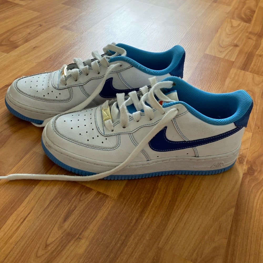 Nike sneakers, customized Air Force Ones, lightly worn. Size 5.5Y